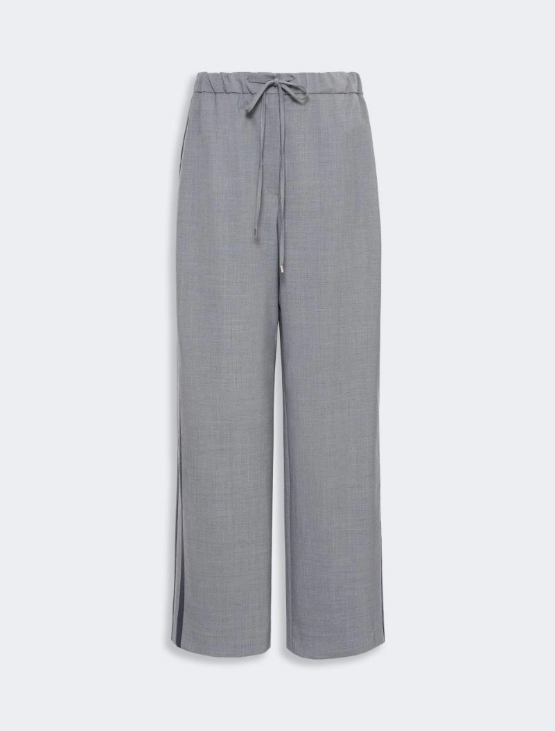 Low-rise stretch wool joggers - MEDIUM GREY - Sportmax - 5