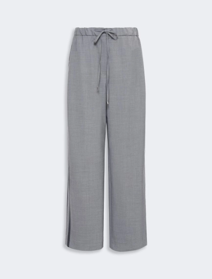Low-rise stretch wool joggers - MEDIUM GREY - Sportmax - 5