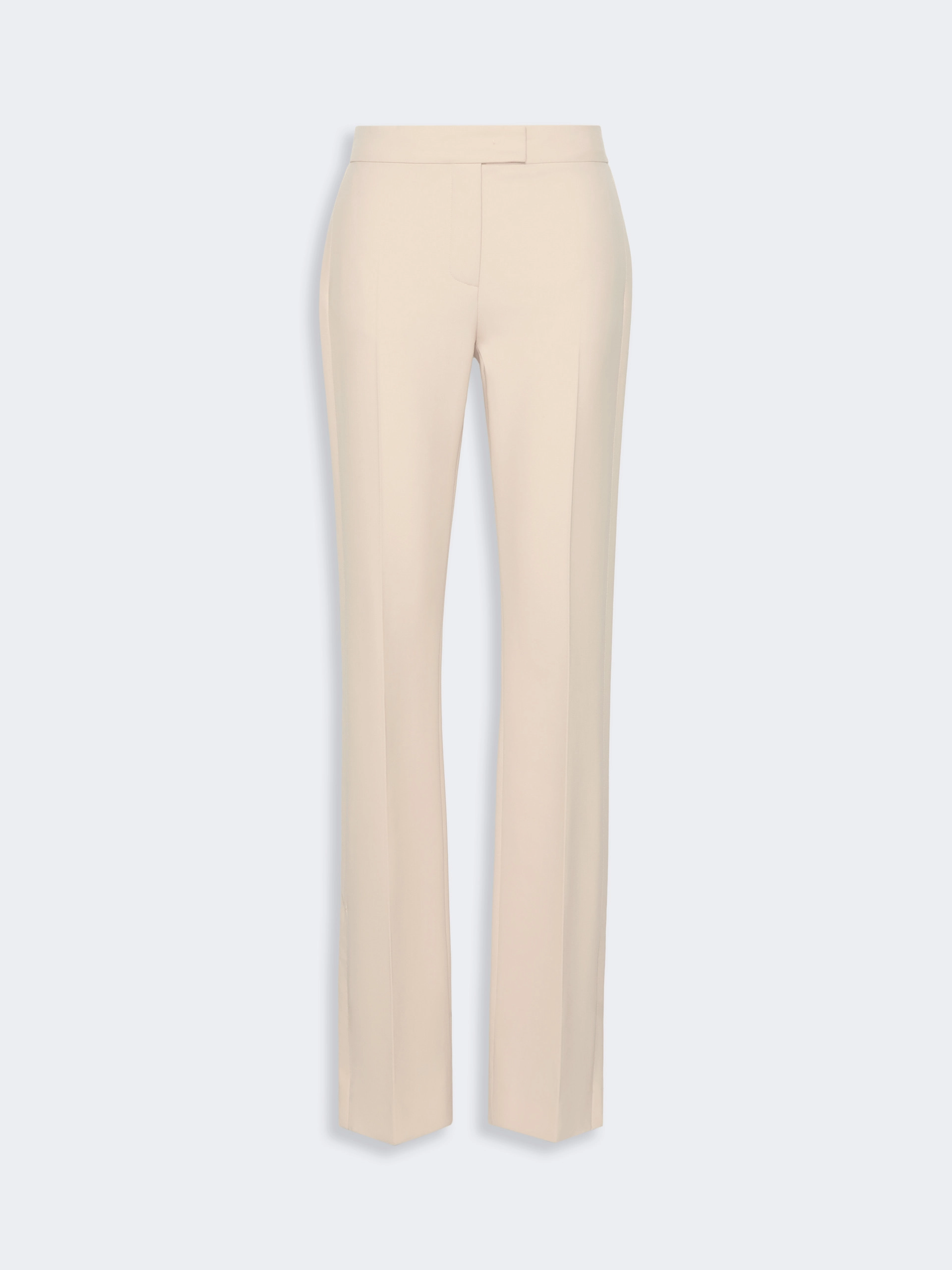 Double technical wool slim flared trousers - IVORY - Sportmax - 4