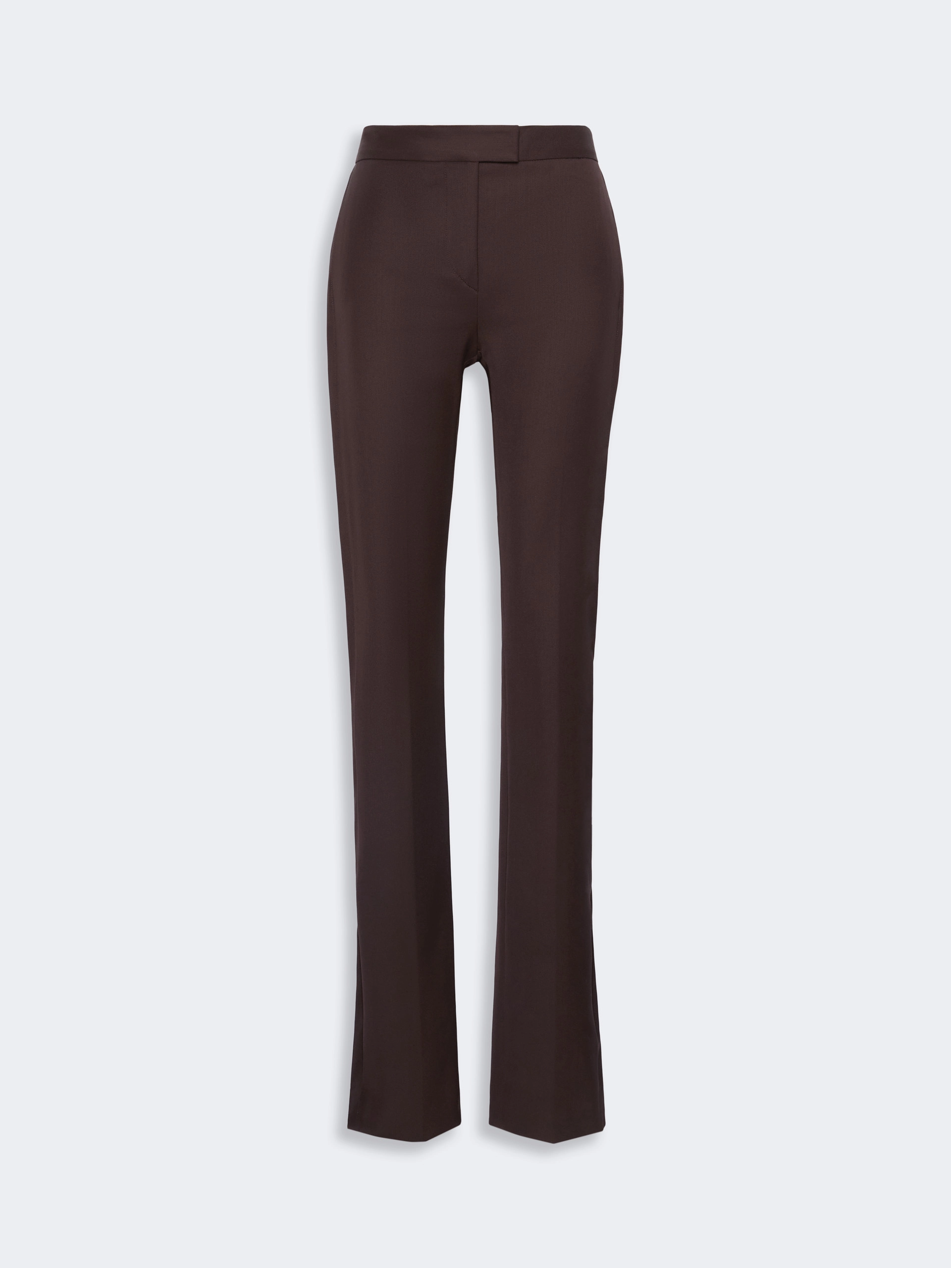 Gabardine low-rise slim flared trousers - COFFEE - Sportmax - 5