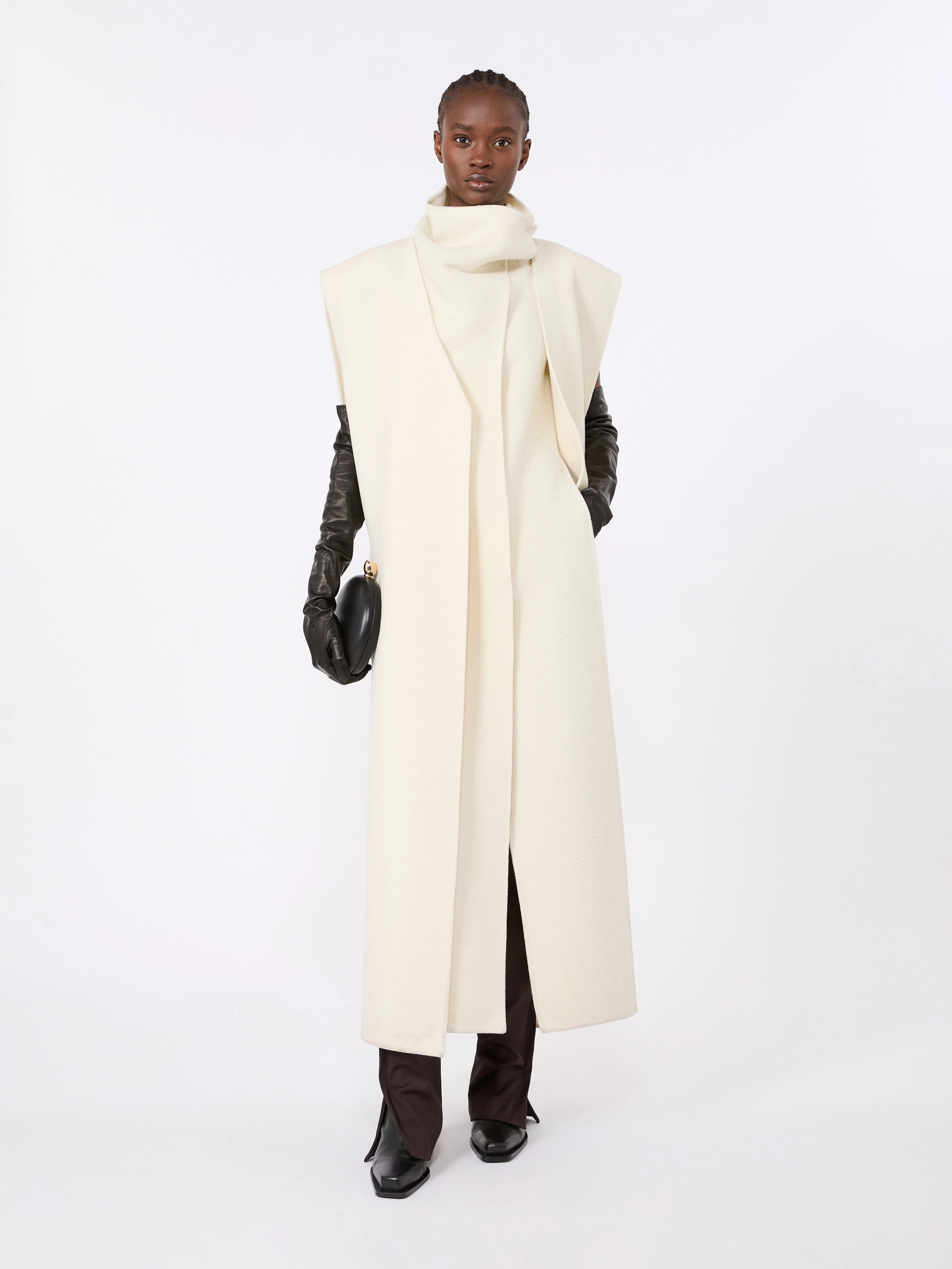 Gabardine low-rise slim flared trousers - COFFEE - Sportmax