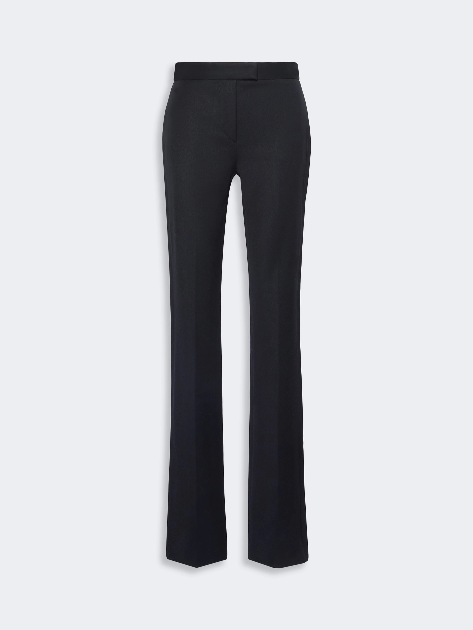 Gabardine low-rise slim flared trousers - BLACK - Sportmax - 4