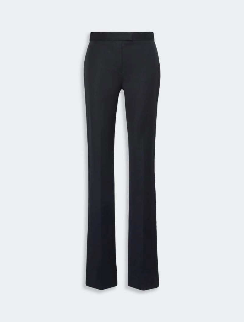 Gabardine low-rise slim flared trousers - BLACK - Sportmax - 4