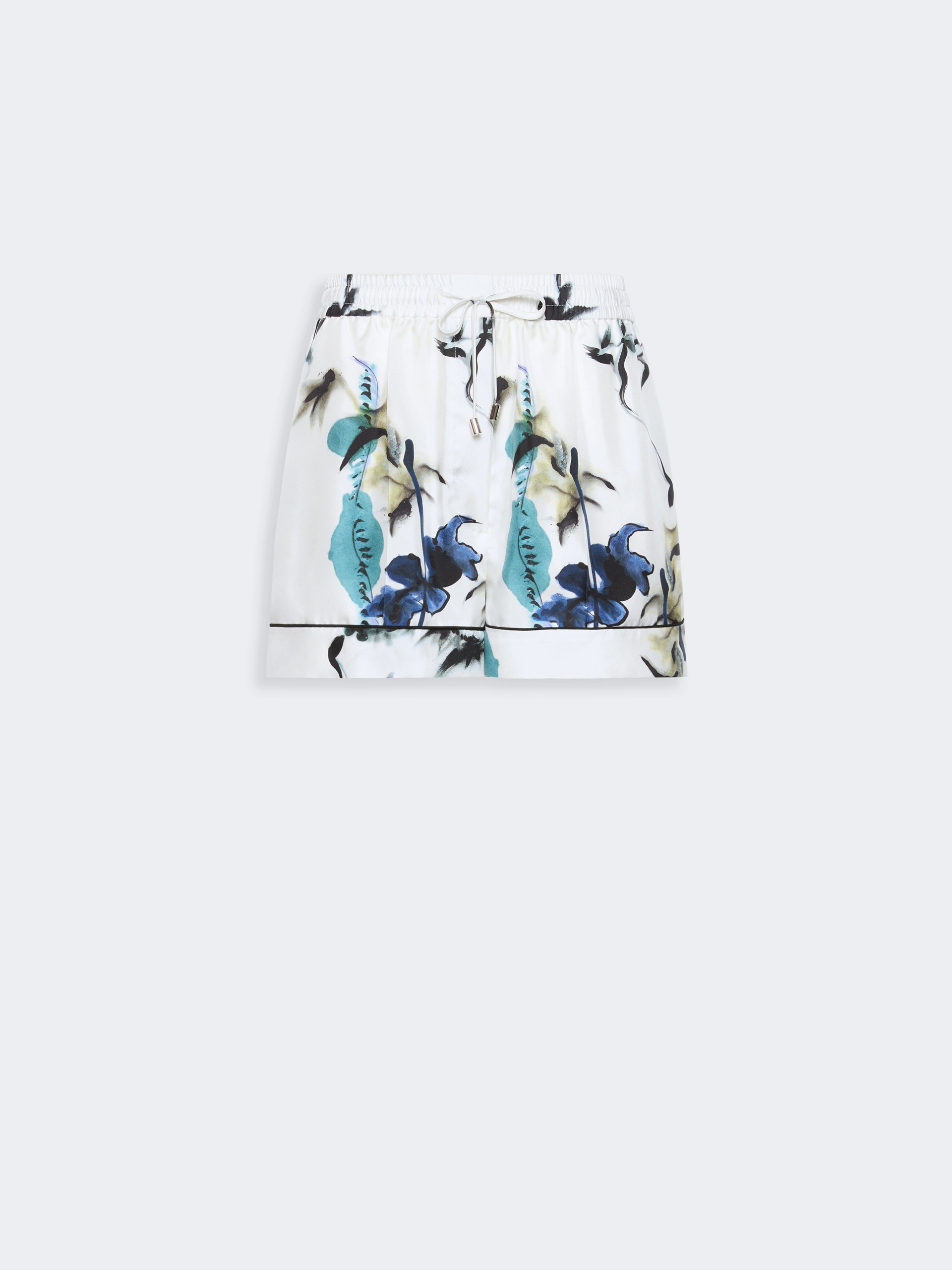 Silk pyjama shorts - WHITE - Sportmax - 4