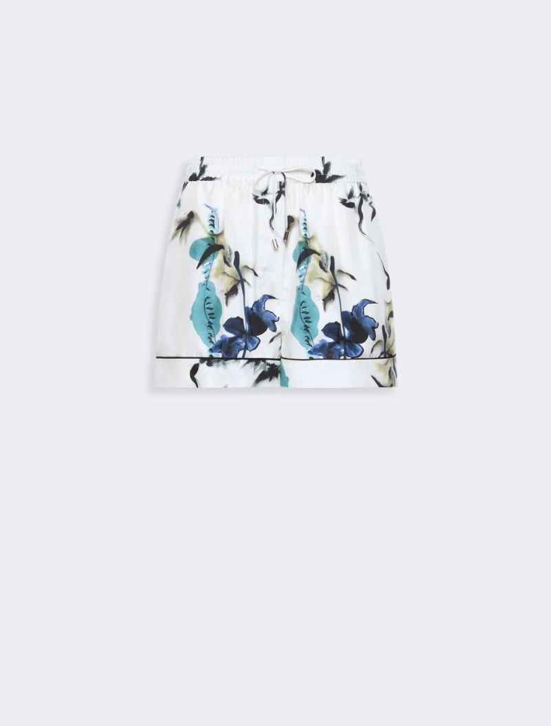 Silk pyjama shorts - WHITE - Sportmax - 5