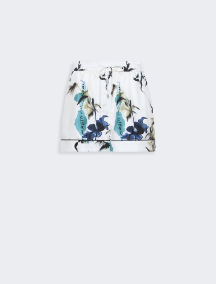 Silk pyjama shorts - WHITE - Sportmax - 5