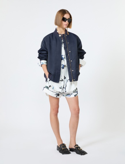 Silk pyjama shorts - WHITE - Sportmax