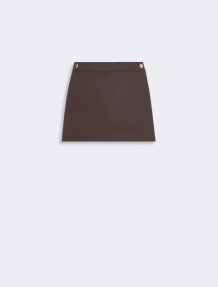 Stretch viscose shorts with panel detail - CHOCOLATE - Sportmax - 6