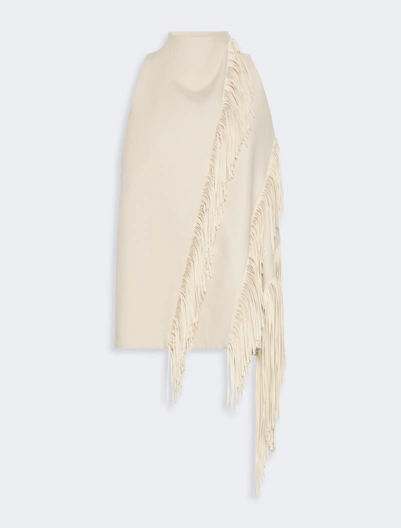 Fringed cotton top - MOSS GREEN - Sportmax - 6