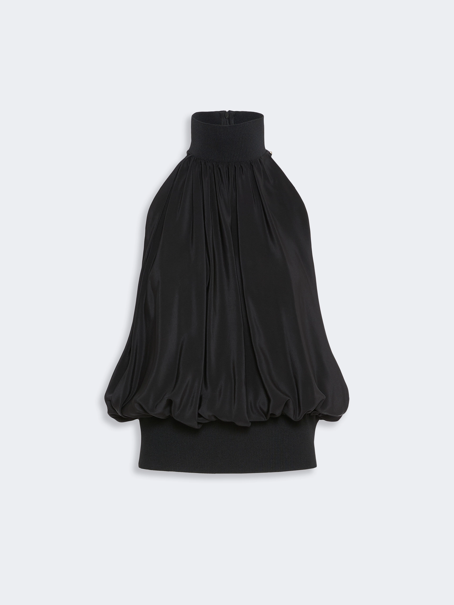 Sleeveless pure silk top - BLACK - Sportmax - 6