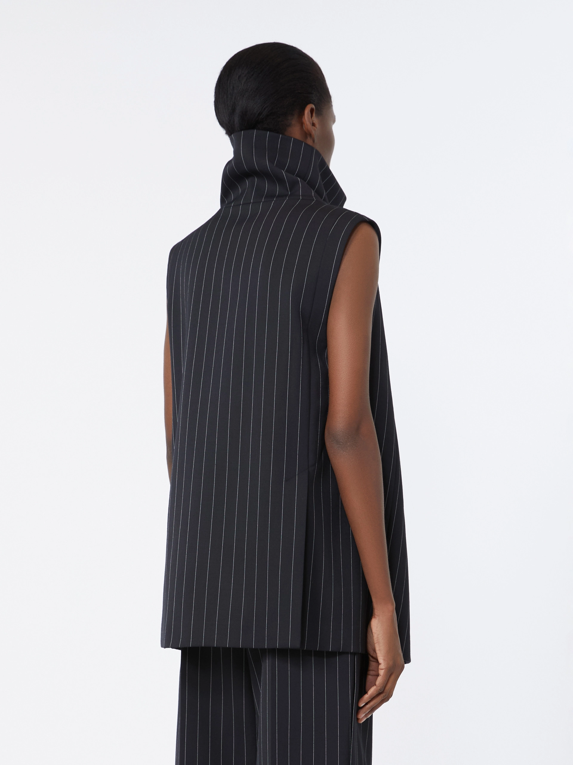 Sleeveless wool top - BLACK - Sportmax - 3