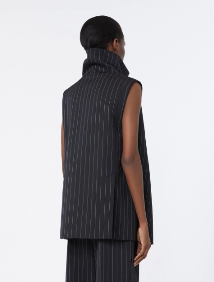 Sleeveless wool top - BLACK - Sportmax - 3