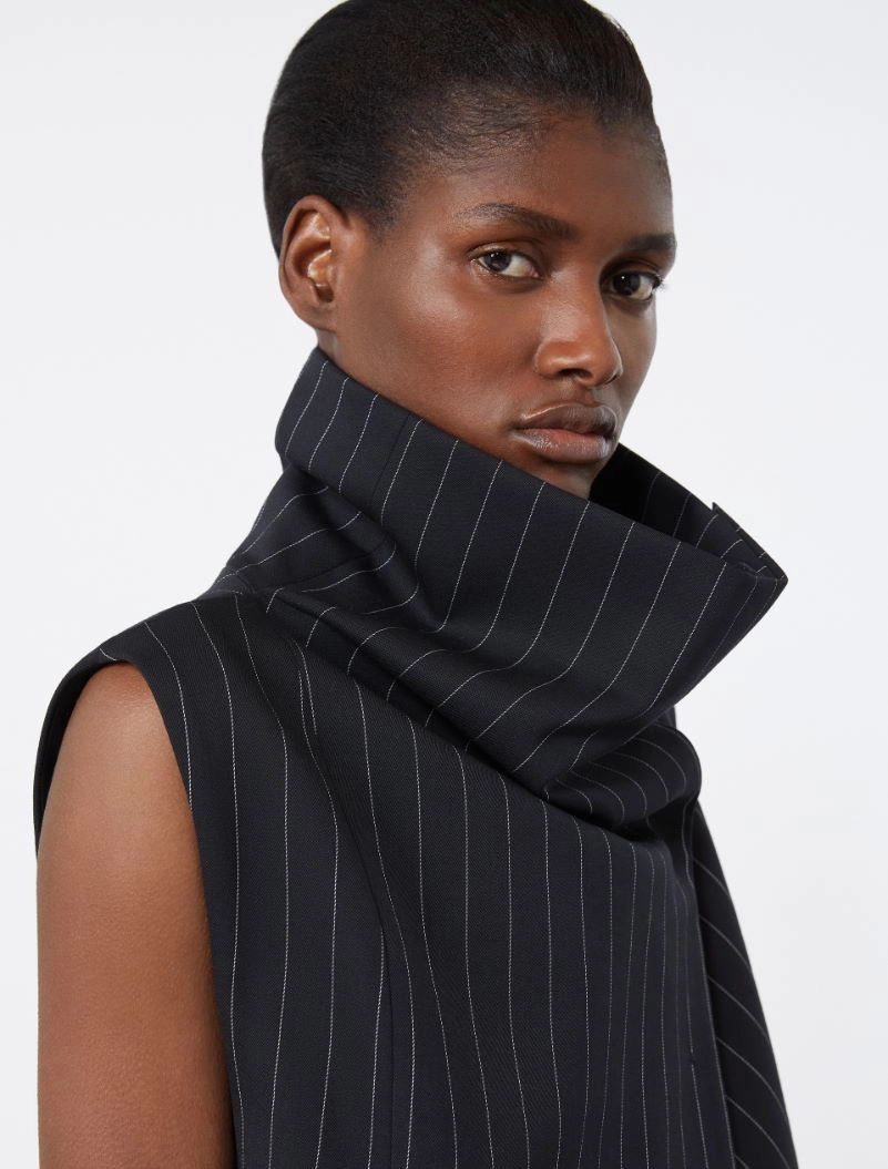 Sleeveless wool top - BLACK - Sportmax - 5