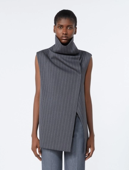 Sleeveless wool top - MEDIUM GREY - Sportmax - 2