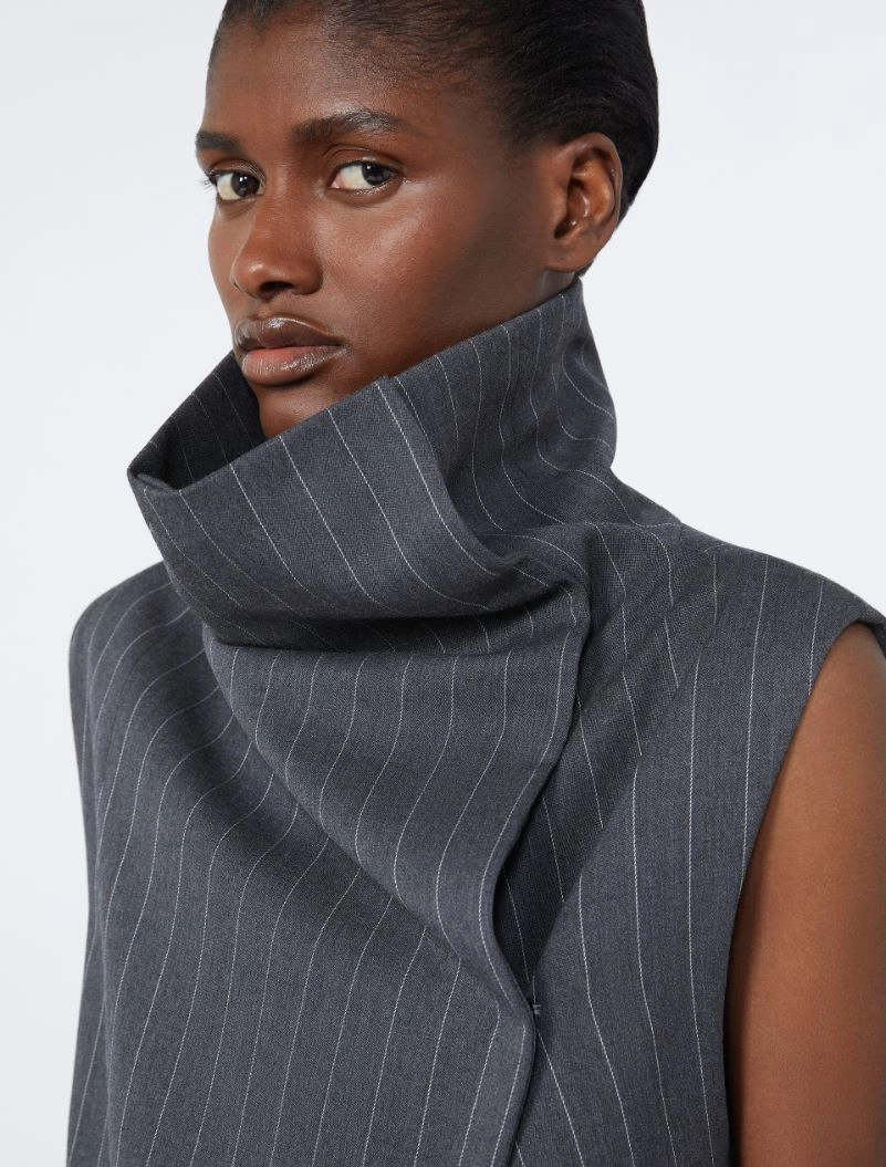 Sleeveless wool top - MEDIUM GREY - Sportmax - 5