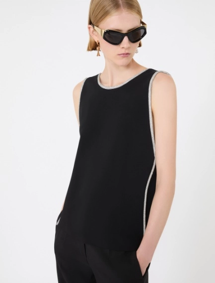 Sleeveless viscose top - Sportmax