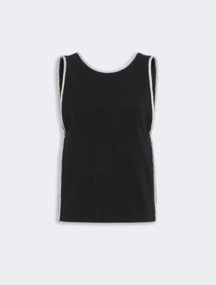 Sleeveless viscose top - Sportmax