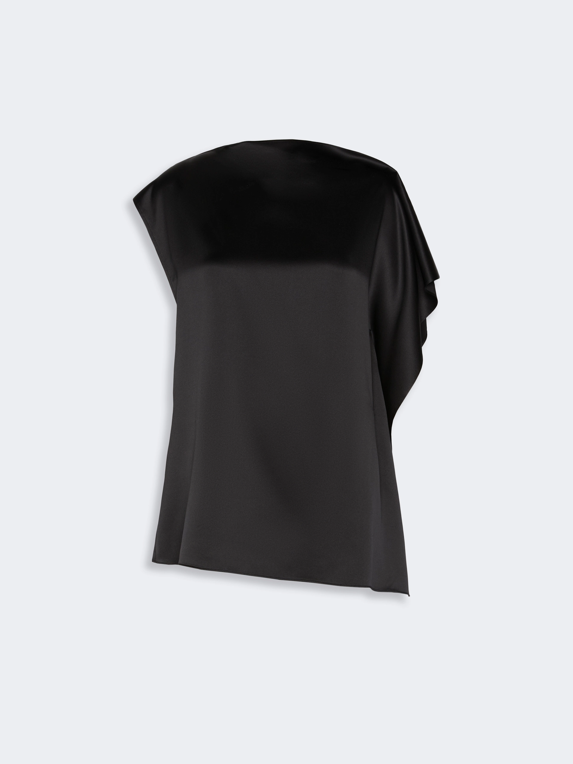 Top in seta con volant - NERO - Sportmax - 6