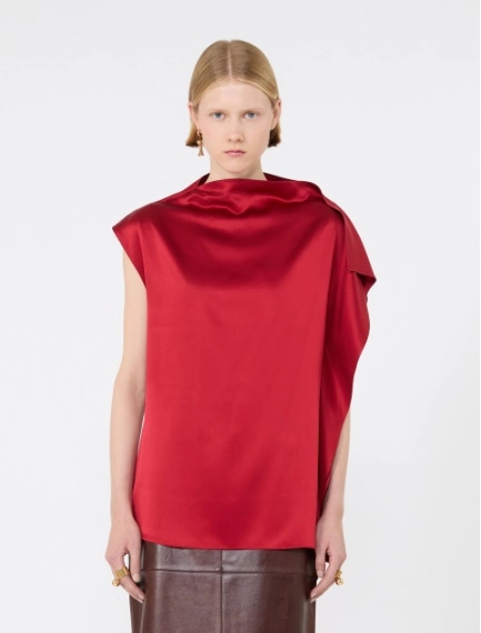 Silk top with ruffle detail - RUBY - Sportmax - 2