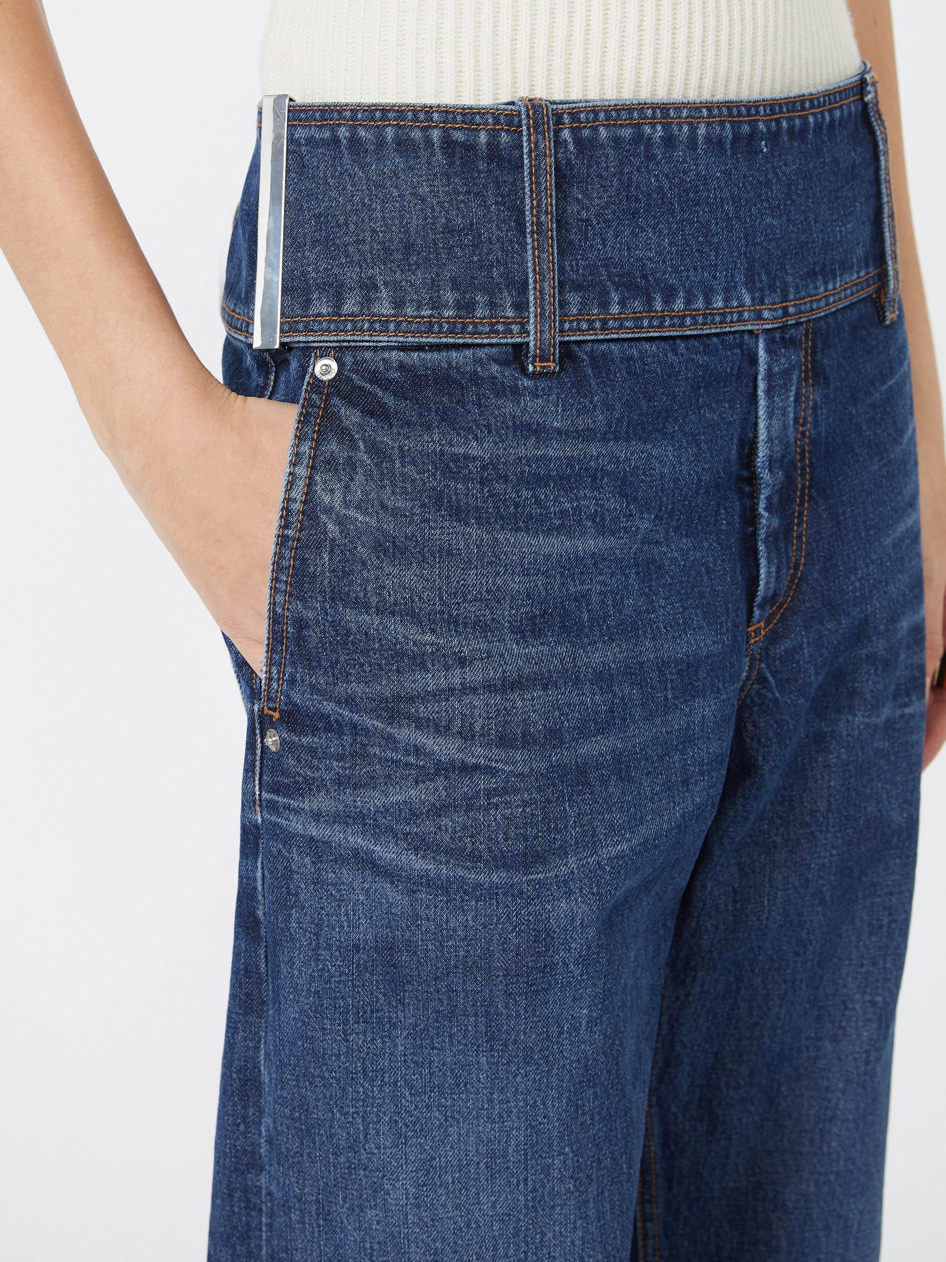 Denim 5-pocket trousers - MIDNIGHTBLUE - Sportmax - 4