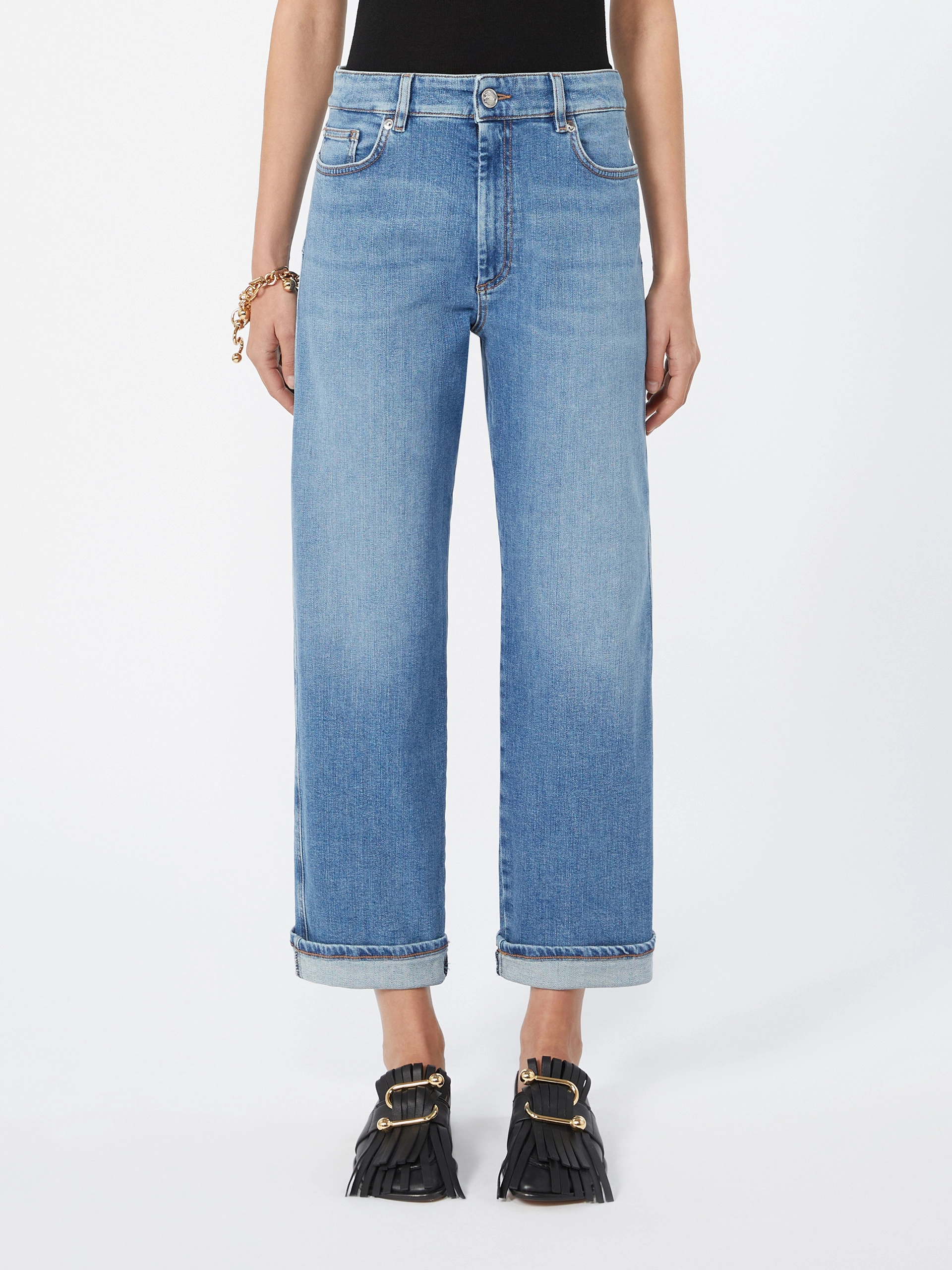 New boyfriend stretch jeans - ULTRAMARINE - Sportmax - 2