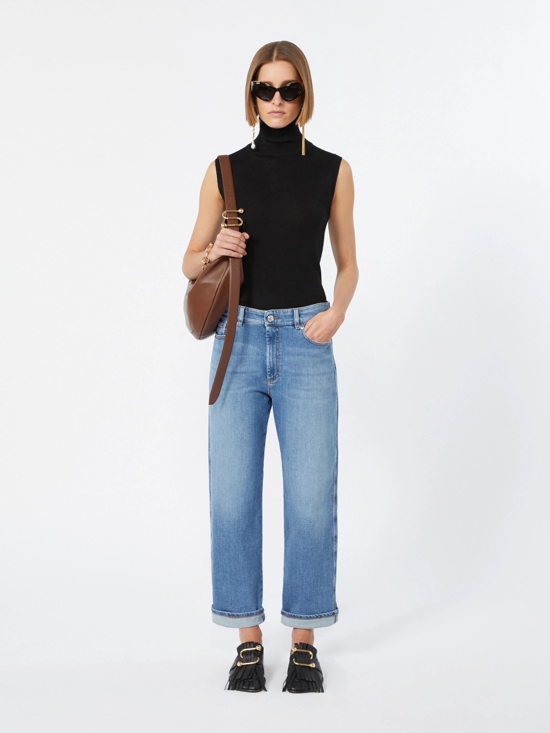 New boyfriend stretch jeans - ULTRAMARINE - Sportmax