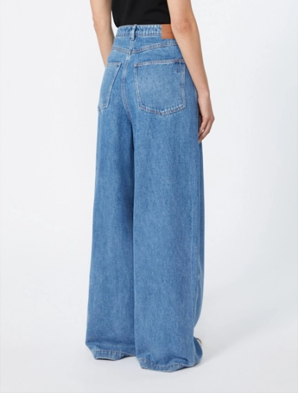 Oversized Tencel jeans - MIDNIGHTBLUE - Sportmax - 3