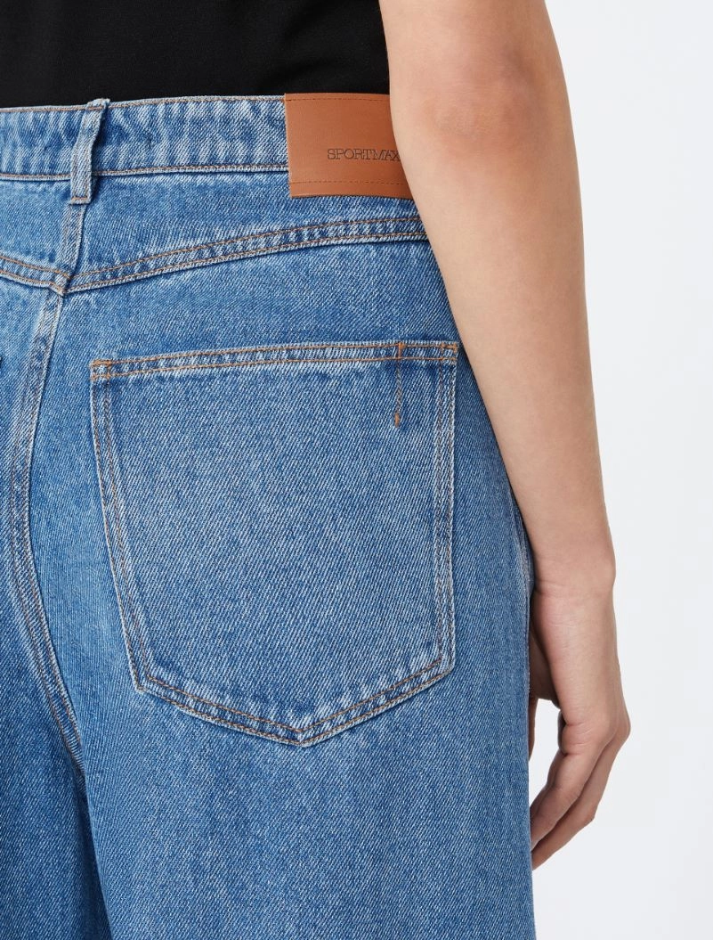 Oversized Tencel jeans - MIDNIGHTBLUE - Sportmax - 4