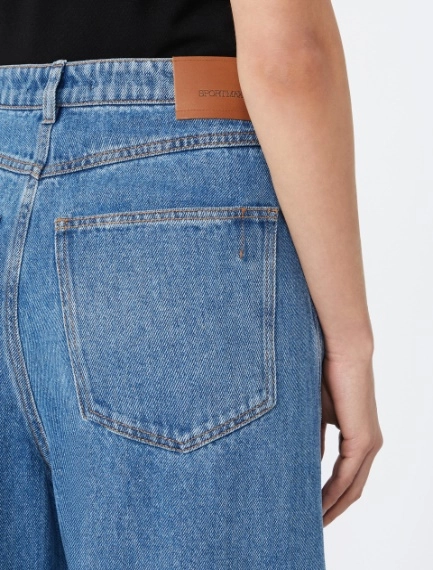 Oversized Tencel jeans - MIDNIGHTBLUE - Sportmax - 4