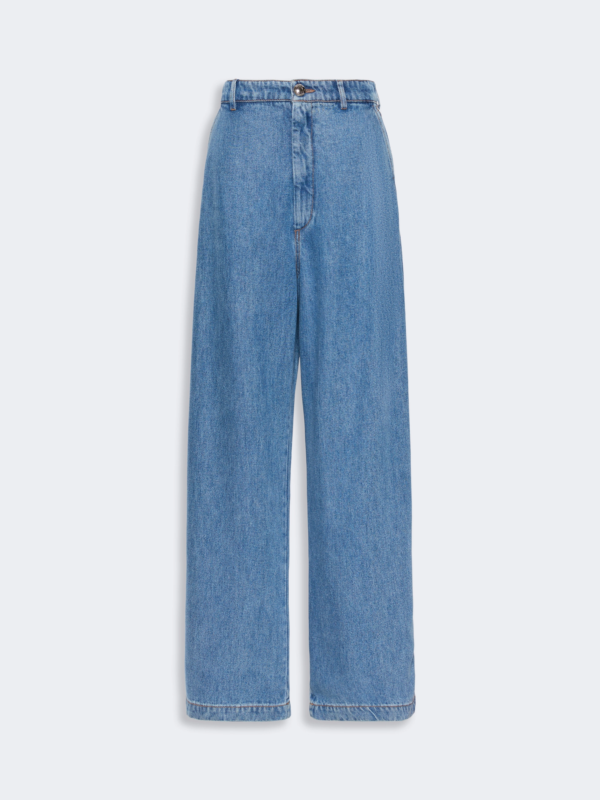 Oversized Tencel jeans - MIDNIGHTBLUE - Sportmax - 5
