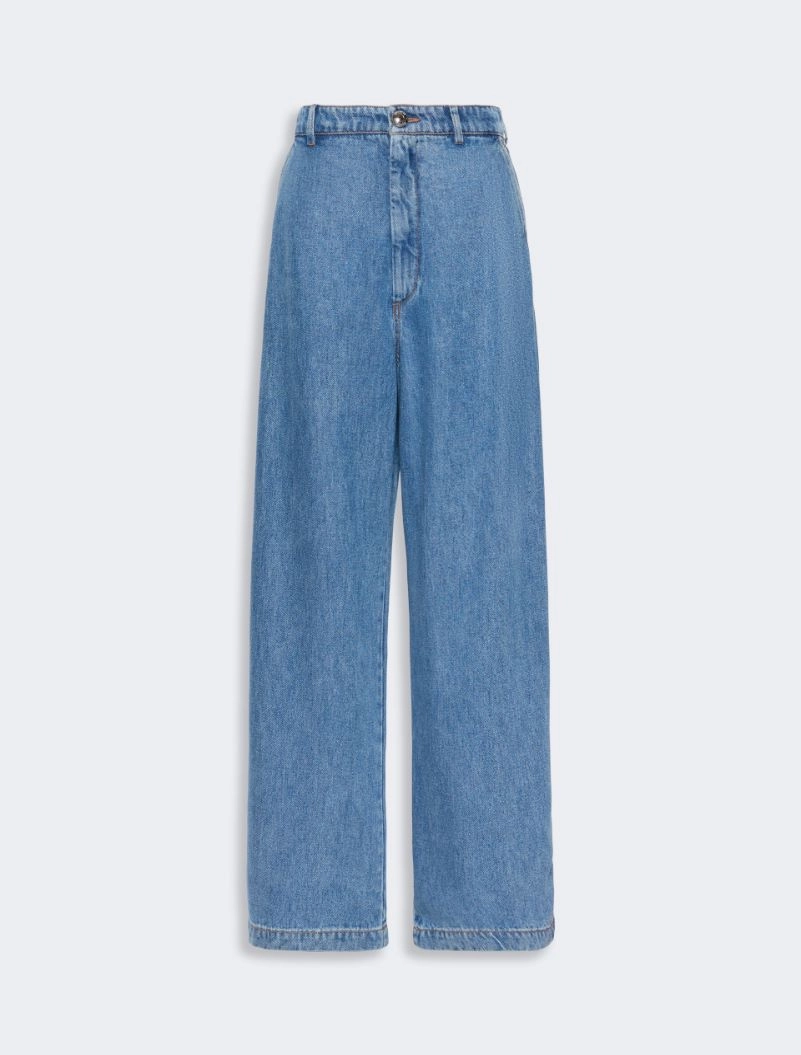 Oversized Tencel jeans - MIDNIGHTBLUE - Sportmax - 5