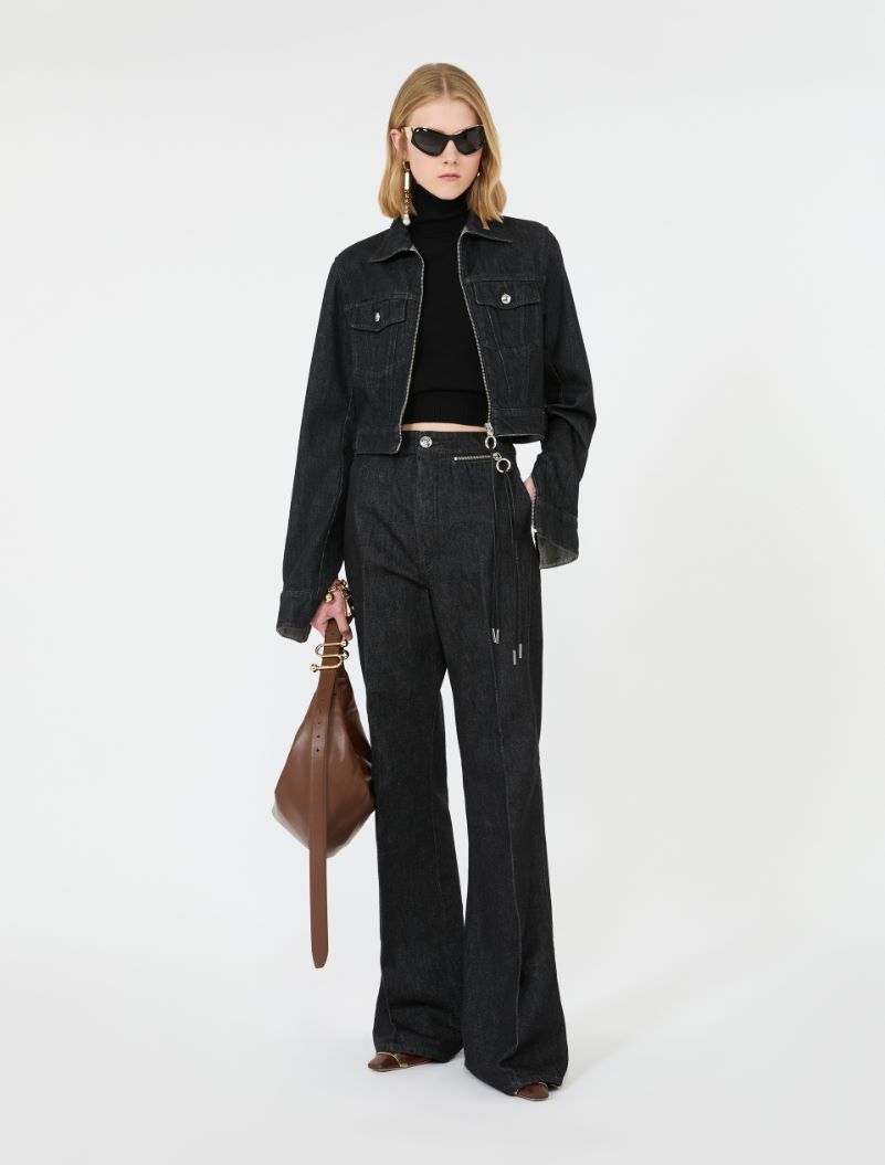 Slim flared jeans, black | Sportmax