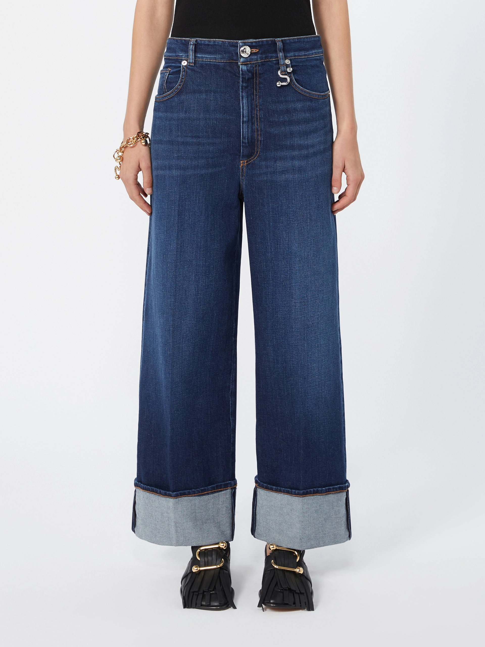 Low-rise cropped jeans - ULTRAMARINE - Sportmax - 2