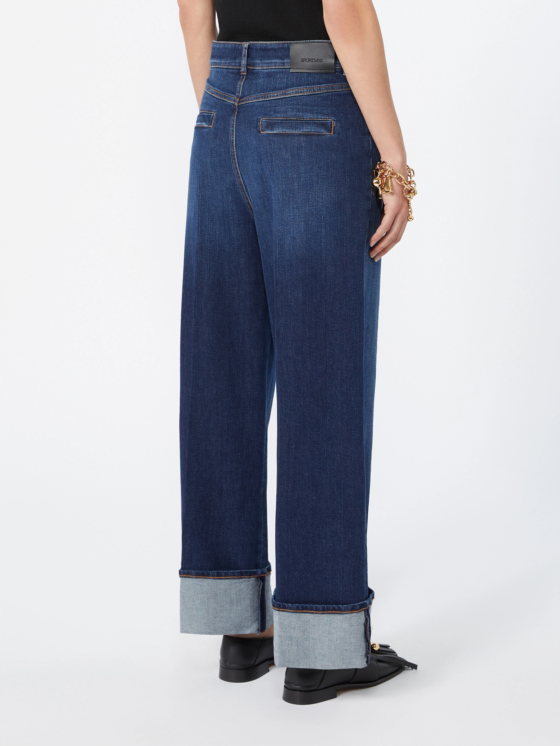 Low-rise cropped jeans - ULTRAMARINE - Sportmax - 3