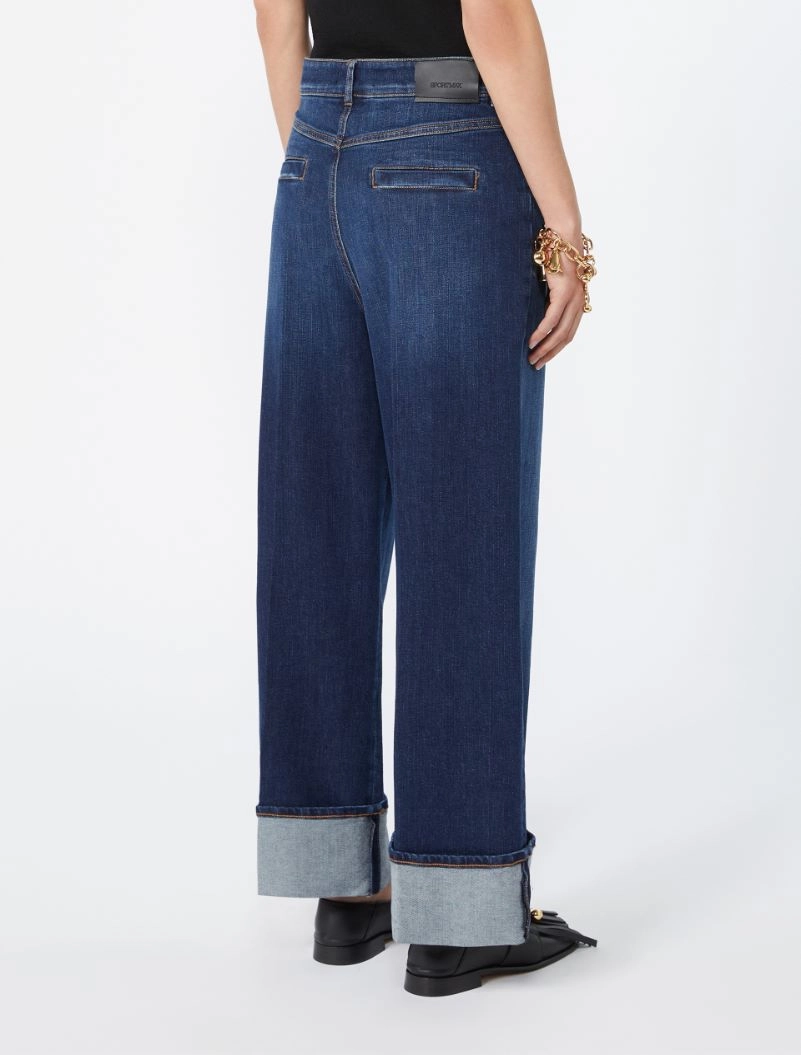 Low-rise cropped jeans - ULTRAMARINE - Sportmax - 3