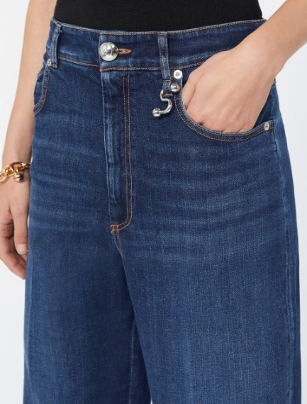 Low-rise cropped jeans - ULTRAMARINE - Sportmax - 4