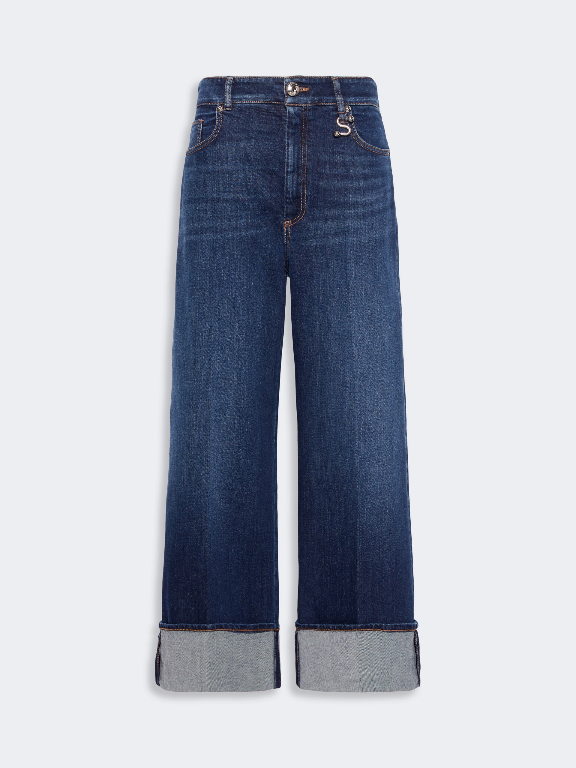 Low-rise cropped jeans - ULTRAMARINE - Sportmax - 5