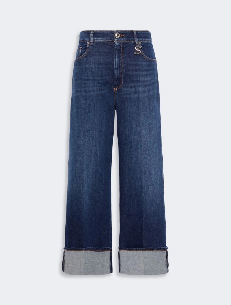 Low-rise cropped jeans - ULTRAMARINE - Sportmax - 6