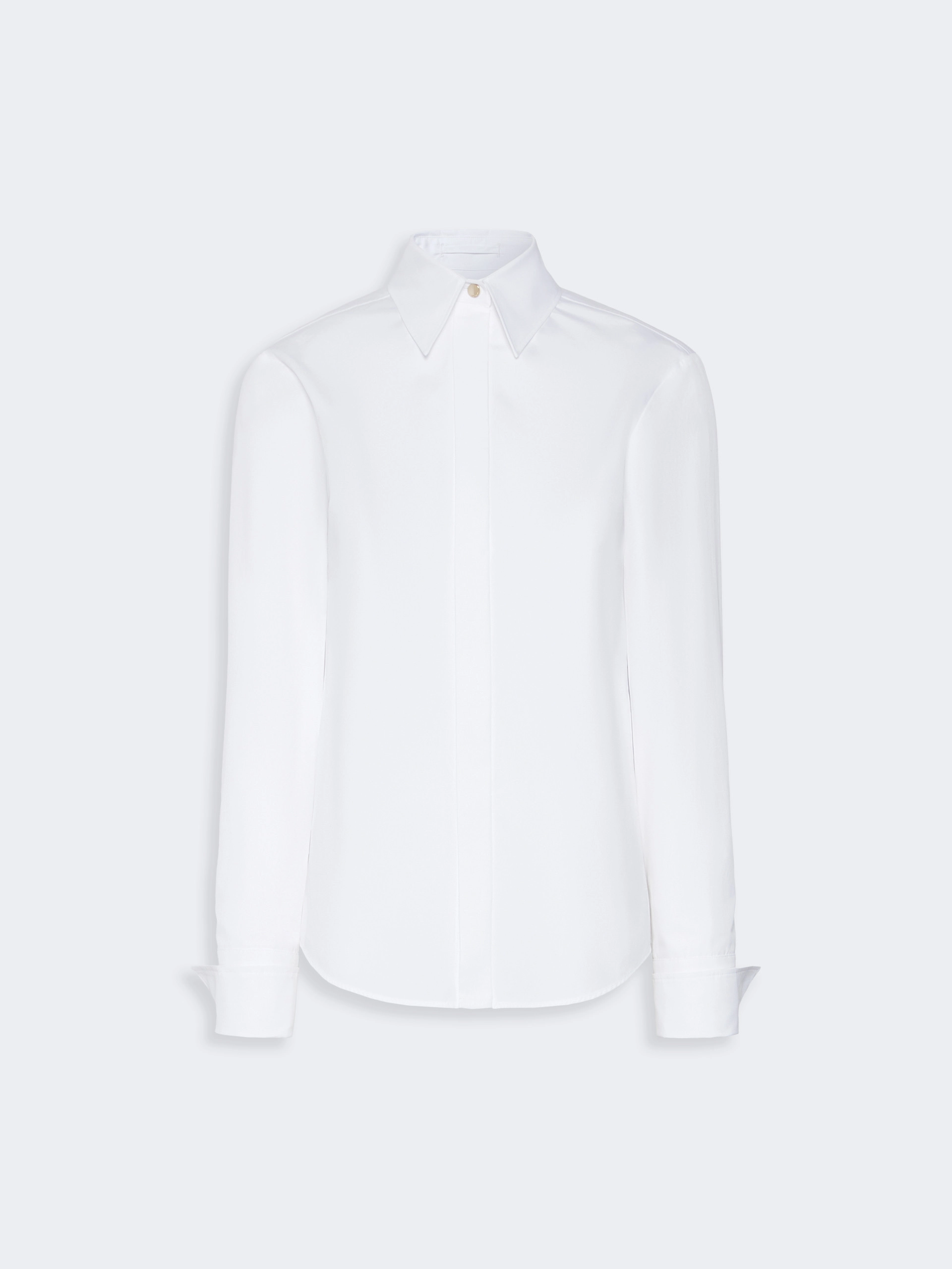 Poplin fitted-waist shirt - OPTICAL WHITE - Sportmax - 6