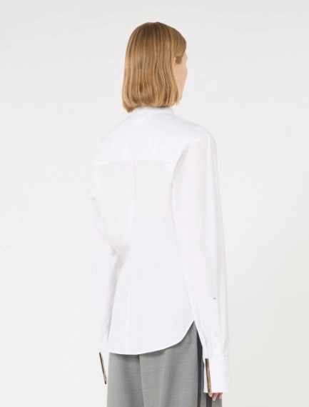 Cotton poplin shirt - OPTICAL WHITE - Sportmax - 3