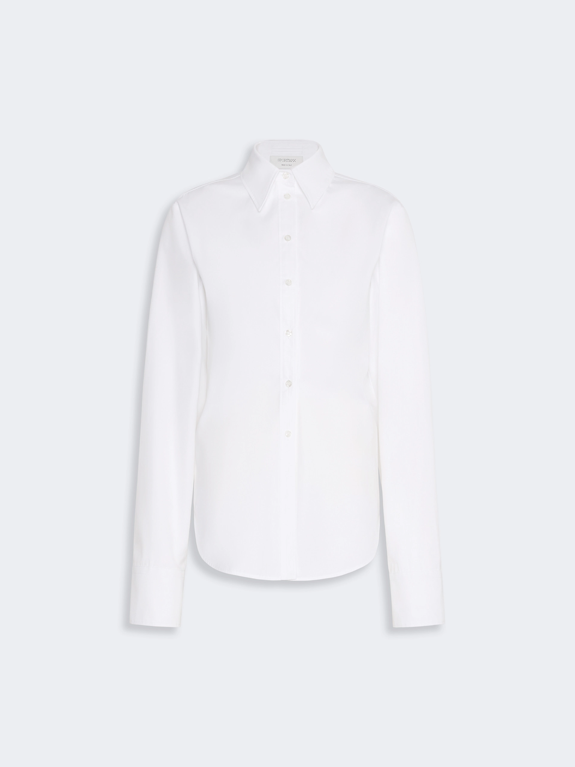 Cotton poplin shirt - OPTICAL WHITE - Sportmax - 6