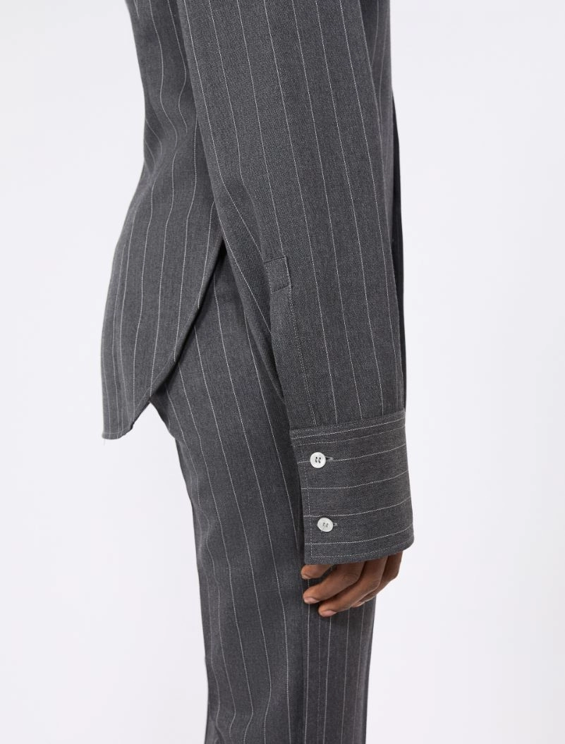 Slim wool shirt - MEDIUM GREY - Sportmax - 5