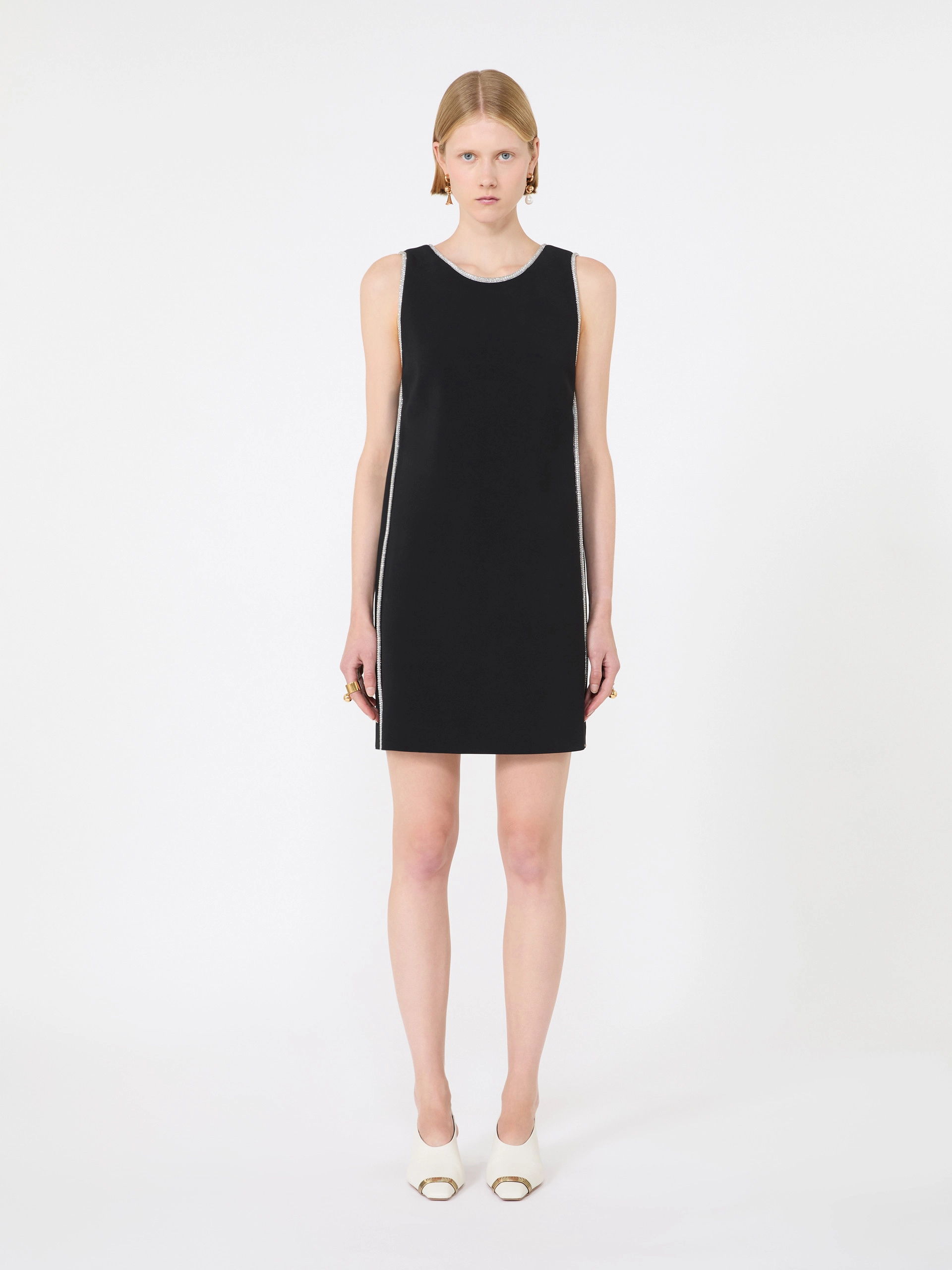 Stretch viscose dress - BLACK - Sportmax - 2