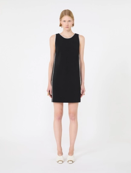 Stretch viscose dress - BLACK - Sportmax - 2