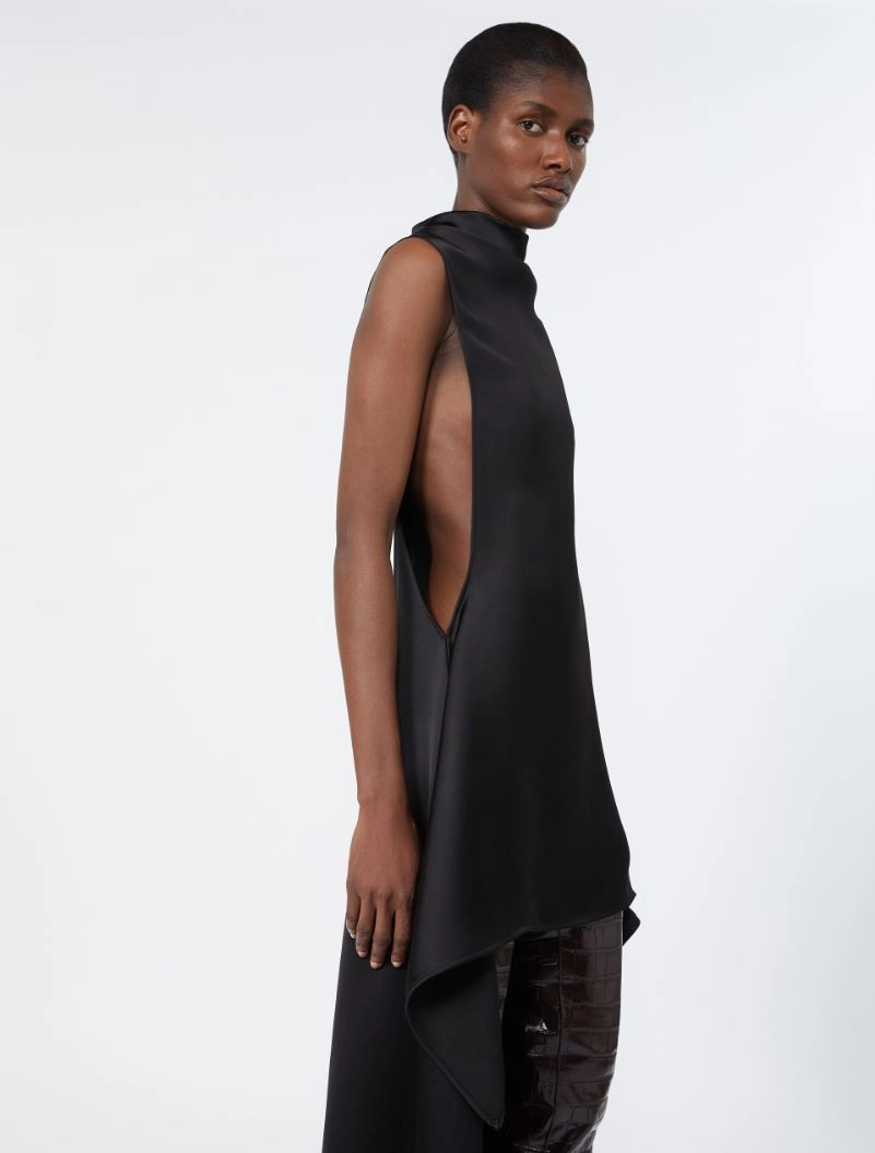 Abito con volant - NERO - Sportmax - 4