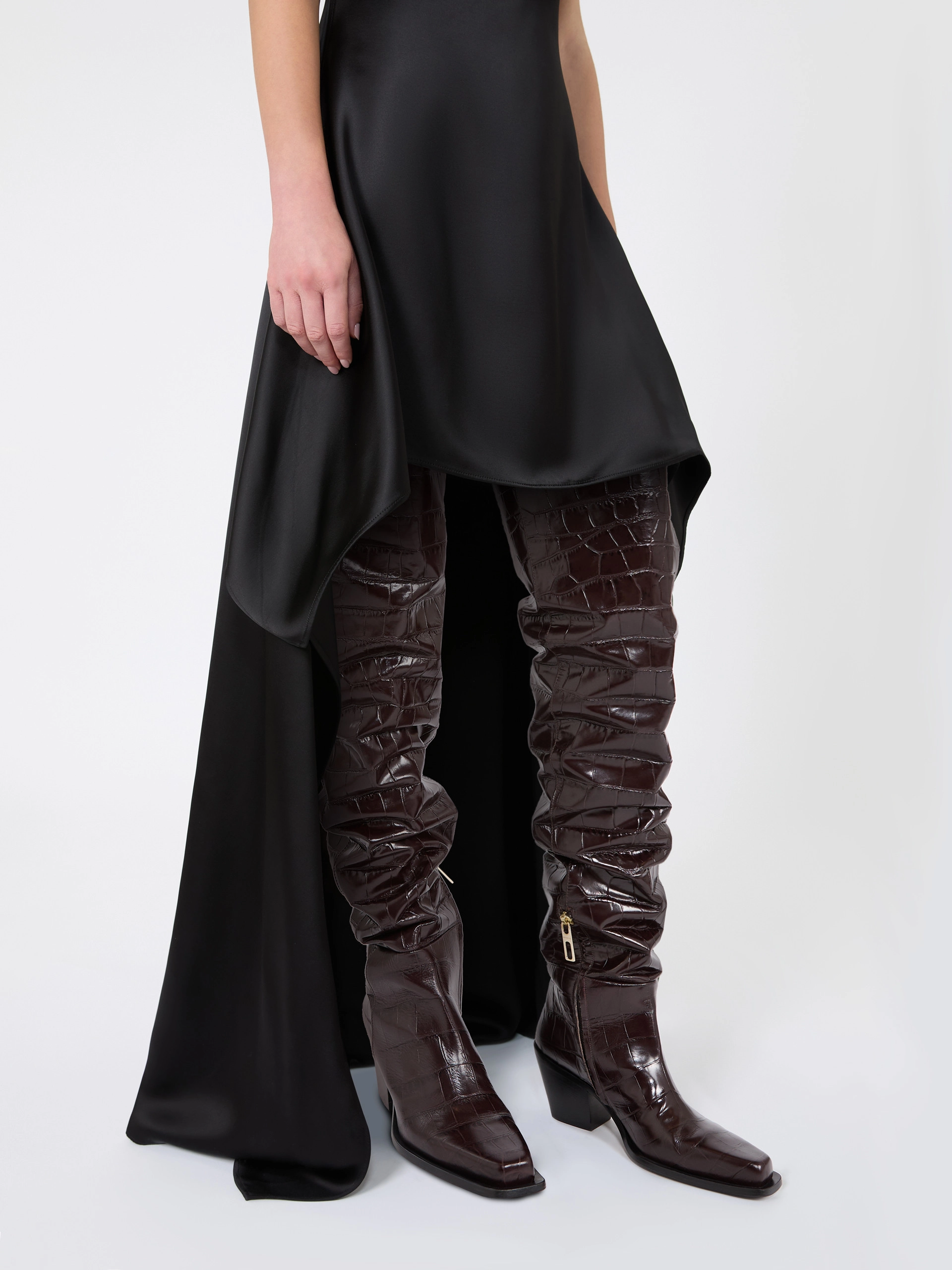 Ruffle dress - BLACK - Sportmax - 5