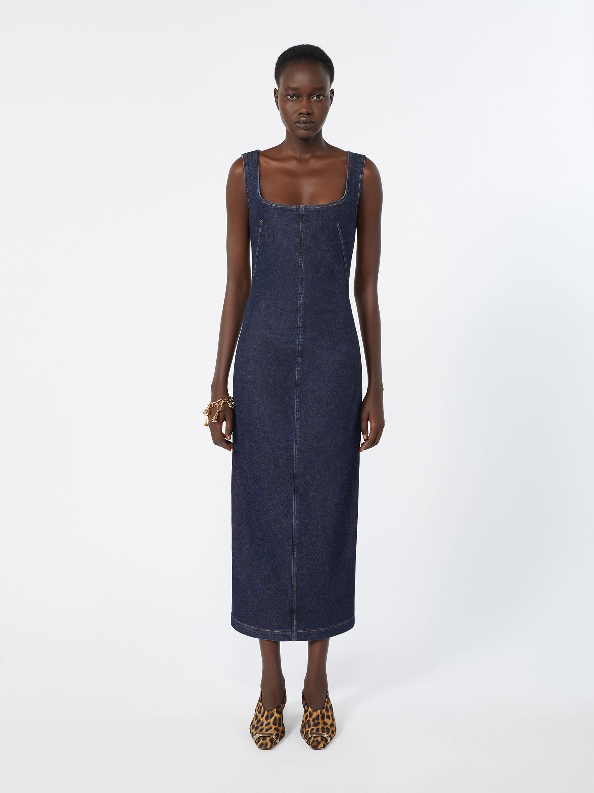 Sleeveless denim dress - MIDNIGHTBLUE - Sportmax - 2
