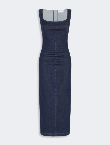 Sleeveless denim dress - MIDNIGHTBLUE - Sportmax