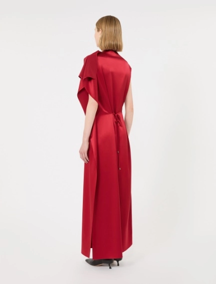 Abito lungo in seta con volant - RUBINO - Sportmax - 3