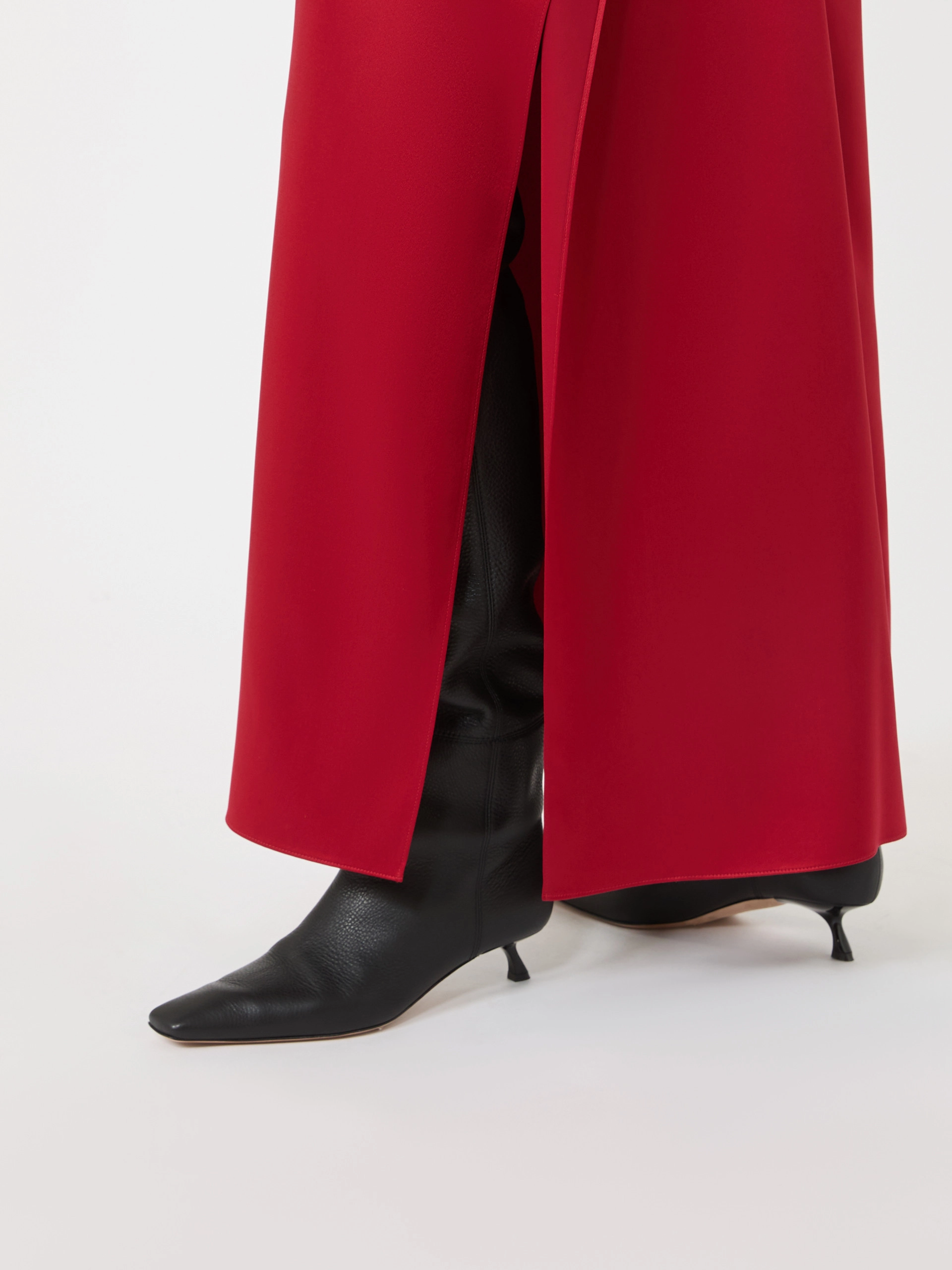 Abito lungo in seta con volant - RUBINO - Sportmax - 5